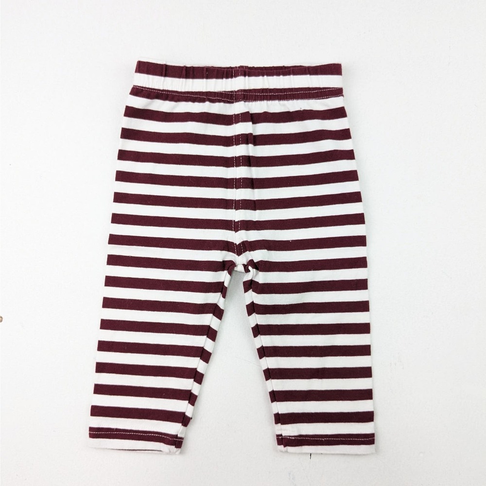 Wes & Willy Maroon Striped Leggings